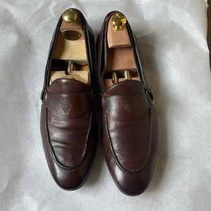 Gucci leather dress shoes slide on loafers 9D 9